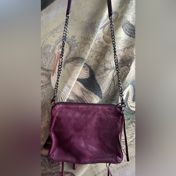 Botkier Purple Wine Logan Leather Crossbody Bag - Picture 4 of 7
